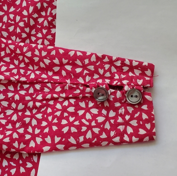 LAURA ASHLEY Vintage sz 10 Cotton Dress Puffed Sleeve Midi - Picture 3 of 5